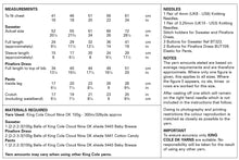 Load image into Gallery viewer, King Cole Knitting Pattern – Baby Sweater, Pinafore Dress &amp; Pants (6057)
