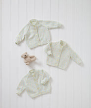 Load image into Gallery viewer, King Cole Double Knitting Pattern Baby Cardigans – 3 Designs (6061)
