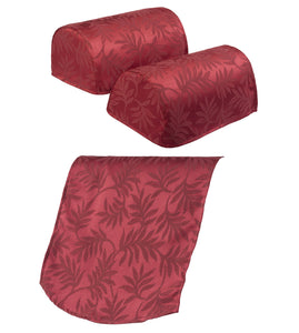 Leaf Pattern Pair of Arm Caps & Chair Backs Set (5 Colours)