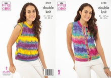 Load image into Gallery viewer, King Cole Knitting Pattern – Women’s Tank Top &amp; Waistcoat 6124