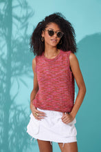 Load image into Gallery viewer, King Cole Double Knitting Pattern - Ladies Short Sleeve &amp; Vest Top (6128)