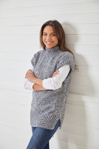 King Cole Double Knitting Pattern – Ladies Waistcoat & Tunic (6135)