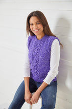 Load image into Gallery viewer, King Cole DK Knitting Pattern - Ladies Slipover Vests (6136)