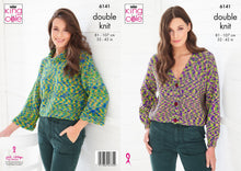 Load image into Gallery viewer, King Cole Knitting Pattern - Women’s Sweater &amp; Cardigan 6141