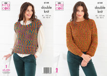 Load image into Gallery viewer, King Cole Knitting Pattern - Women’s Sweater &amp; Top 6144
