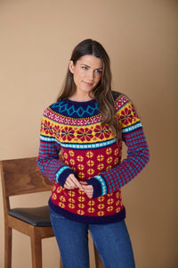 King Cole Double Knit Knitting Pattern Ladies Fair Isle Sweaters 6151