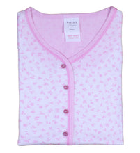 Load image into Gallery viewer, Ladies Jersey Cotton Pyjamas - Floral Top &amp; Checked 3/4 Bottoms (Blue or Pink)
