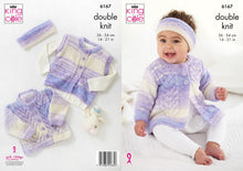 Load image into Gallery viewer, King Cole Double Knitting Pattern – Coat, Cardigan, Gilet &amp; Headband 6167