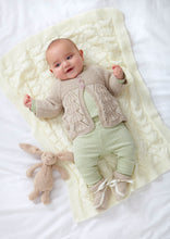 Load image into Gallery viewer, King Cole Double Knitting Pattern - Baby Blanket, Matinee, Sweater, Bootees &amp; Hat 6169