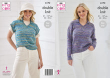 Load image into Gallery viewer, King Cole Double Knit Knitting Pattern - Ladies Sweater &amp; Tank (6172)