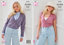 Load image into Gallery viewer, King Cole Double Knit Knitting Pattern – Women’s Crossover Cardigans (6173)