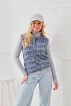 Load image into Gallery viewer, King Cole Knitting Pattern Ladies Round &amp; V-Neck Waistcoats 6174