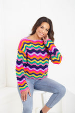 Load image into Gallery viewer, King Cole Double Knitting Pattern Women’s Wave Pattern Jumper &amp; Cardigan 6181