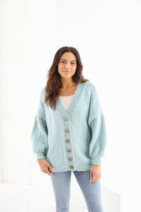 King Cole Knitting Pattern Women’s Cardigan & Sweater 6182