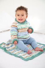 Load image into Gallery viewer, King Cole Double Knitting Pattern 6183 Kids Matinee Coat, Sweater &amp; Blanket