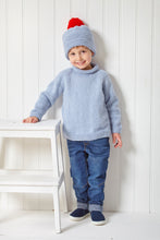 Load image into Gallery viewer, King Cole Double Knitting Pattern 6184 Kids Sweater, Hat &amp; Cardigan