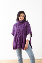 Load image into Gallery viewer, King Cole 6191 Knitting Pattern Ladies Aran Cable Detail Sweater, Hat &amp; Cape