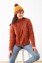 Load image into Gallery viewer, King Cole 6191 Knitting Pattern Ladies Aran Cable Detail Sweater, Hat &amp; Cape