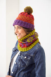 King Cole Knitting Pattern for Women’s Accessories Hats, Hand Warmers & Cowl (6197)