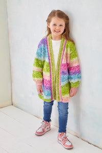 King Cole Knitting Pattern for Kids Chunky Jacket & Sweater (6198)