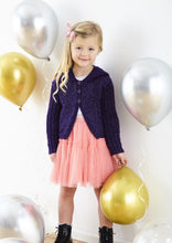Load image into Gallery viewer, King Cole Double Knitting Pattern Girls Glitz Cardigans 6210