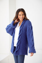 Load image into Gallery viewer, King Cole Knitting Pattern Cable Super Chunky Sweater &amp; Cardigan 6217