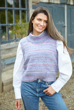 Load image into Gallery viewer, King Cole Aran Knitting Pattern Women’s Roll or V-Neck Vests (6226)