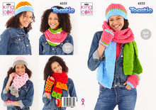 Load image into Gallery viewer, King Cole Knitting Pattern Ladies Accessories – Hat, Scarf’s, Snoods &amp; Hand Warmers (6232)