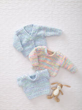 Load image into Gallery viewer, King Cole Knitting Pattern Baby Sweater, Slipover &amp; Cardigan 6237