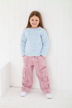Load image into Gallery viewer, King Cole Knitting Pattern Girls Poncho and Sweater 6240