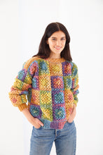 Load image into Gallery viewer, King Cole Double Knit Crochet Pattern Granny Square Cardigan &amp; Jumper 6258