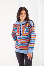 Load image into Gallery viewer, King Cole Double Knit Crochet Pattern Granny Square Hoodie &amp; Jumper 6259