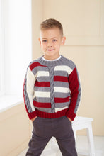 Load image into Gallery viewer, King Cole Knitting Pattern Kids Cable Double Knit Sweaters (6261)