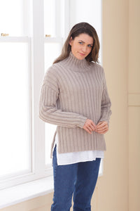 King Cole Knitting Pattern Womens Sweater & Sleeveless Jacket 6262