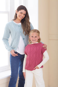 King Cole Knitting Pattern Matching Adult & Kids Sweaters, Top or Cardigans (6266)