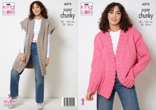 Load image into Gallery viewer, King Cole Knitting Pattern Super Chunky Jacket &amp; Long Waistcoat 6273