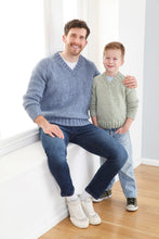 Load image into Gallery viewer, King Cole Unisex Adult &amp; Kids Knitting Pattern Chunky Cardigan &amp; Sweater 6280