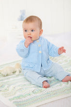 Load image into Gallery viewer, King Cole Knitting Pattern Babies Jacket, Cardigan &amp; Blanket 6288