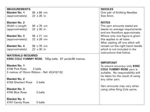 Load image into Gallery viewer, King Cole Yummy Knitting Pattern - Baby Blankets (6293)