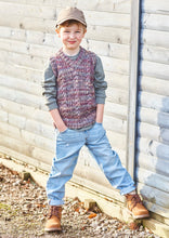 Load image into Gallery viewer, King Cole Boys Aran Knitting Pattern for Tank &amp; Waistcoat (6306)