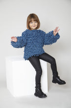 Load image into Gallery viewer, King Cole Knitting Pattern Girls Soft Loop Stitch Sweater &amp; Gilet 6312