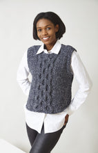 Load image into Gallery viewer, King Cole Knitting Pattern Ladies Cable Sweater &amp; Tank Top 6317