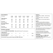 Load image into Gallery viewer, King Cole Knitting Pattern Ladies Velveteen Round or V-Neck Slip Overs 6319