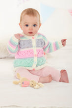 Load image into Gallery viewer, King Cole Knitting Pattern Babies &amp; Kids 4Ply Sweater &amp; Cardigan 6325
