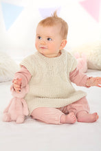 Load image into Gallery viewer, King Cole Knitting Pattern Babies Sweater Sleeveless Top &amp; Hat 6328