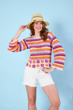 Load image into Gallery viewer, King Cole Crochet Pattern 4Ply Women’s Sweater &amp; Top (6330)