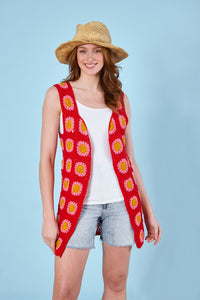 King Cole Crochet Pattern 4Ply Women’s Waistcoats (6331)