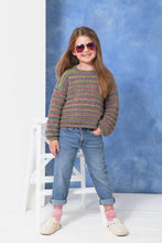 Load image into Gallery viewer, King Cole Girls Double Knitting Pattern Cardigan &amp; Sweater Easy Knit 6349