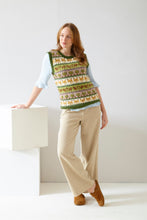 Load image into Gallery viewer, King Cole Double Knitting Pattern Ladies Fair Isle Sweater &amp; Tank Top 6364