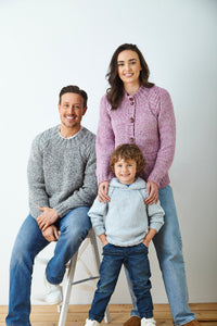 King Cole Knitting Pattern Chunky Knit Ladies Mens Kids Jumper & Cardigan (6374)